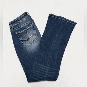 BKE Dark Blue Flare Jeans Low Rise